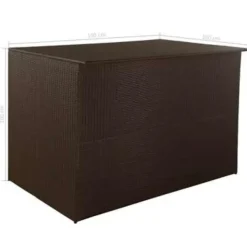 Kussenboxen-vidaXL - Opbergcontainer Voor Buiten - Bruin - Poly rattan