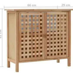 vidaXL - Opbergkast - Beige - Hout