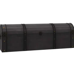 Opbergboxen-vidaXL - Opbergkast - Zwart - Hout