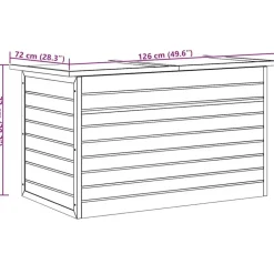 Kussenboxen-vidaXL - Opbergkist - Bruin - Hout
