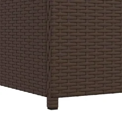 vidaXL - Opbergkist - Bruin - Poly rattan