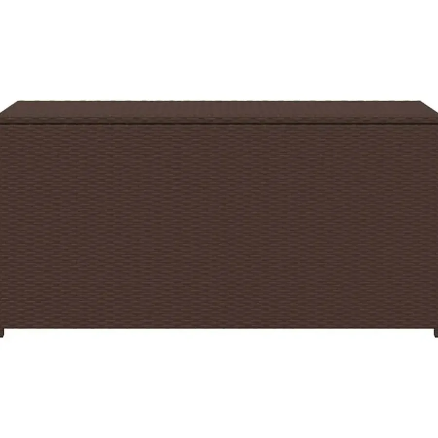vidaXL - Opbergkist - Bruin - Poly rattan
