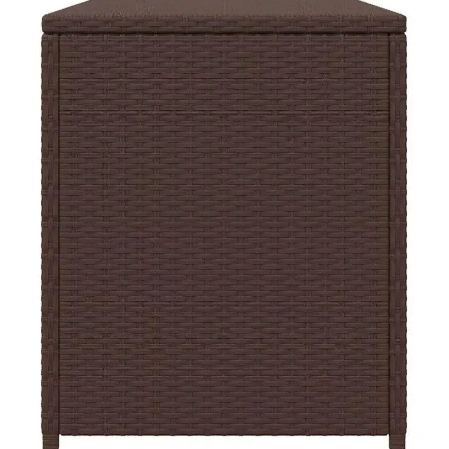vidaXL - Opbergkist - Bruin - Poly rattan