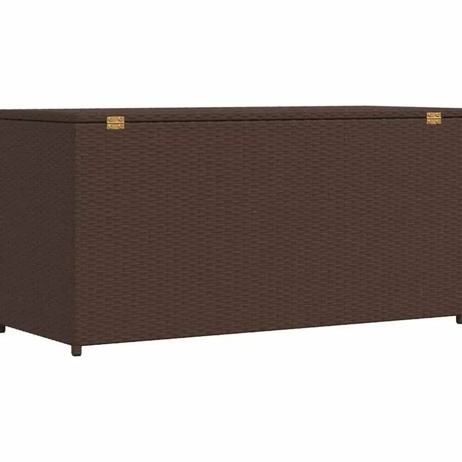 vidaXL - Opbergkist - Bruin - Poly rattan