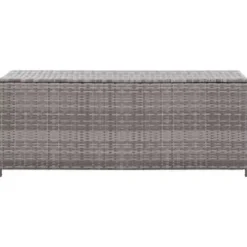 vidaXL - Opbergkist - Grijs - Poly rattan