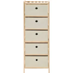 Wandkasten-vidaXL - Opbergmeubel - Beige - Hout
