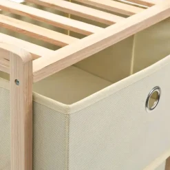 Wandkasten-vidaXL - Opbergmeubel - Beige - Hout
