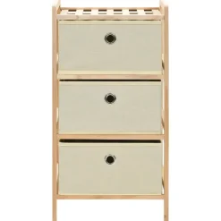 Ladekasten|Ladekasten-vidaXL - Opbergmeubel - Beige - Hout