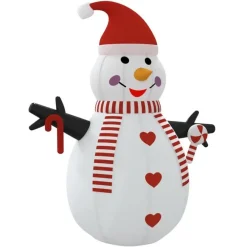 Kerstverlichting-vidaXL - Opblaasbare Sneeuwpop - 250 cm
