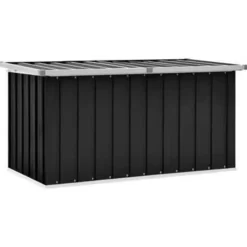 vidaXL - Opslagkist - Antraciet - Staal - 129 x 67 x 65 cm