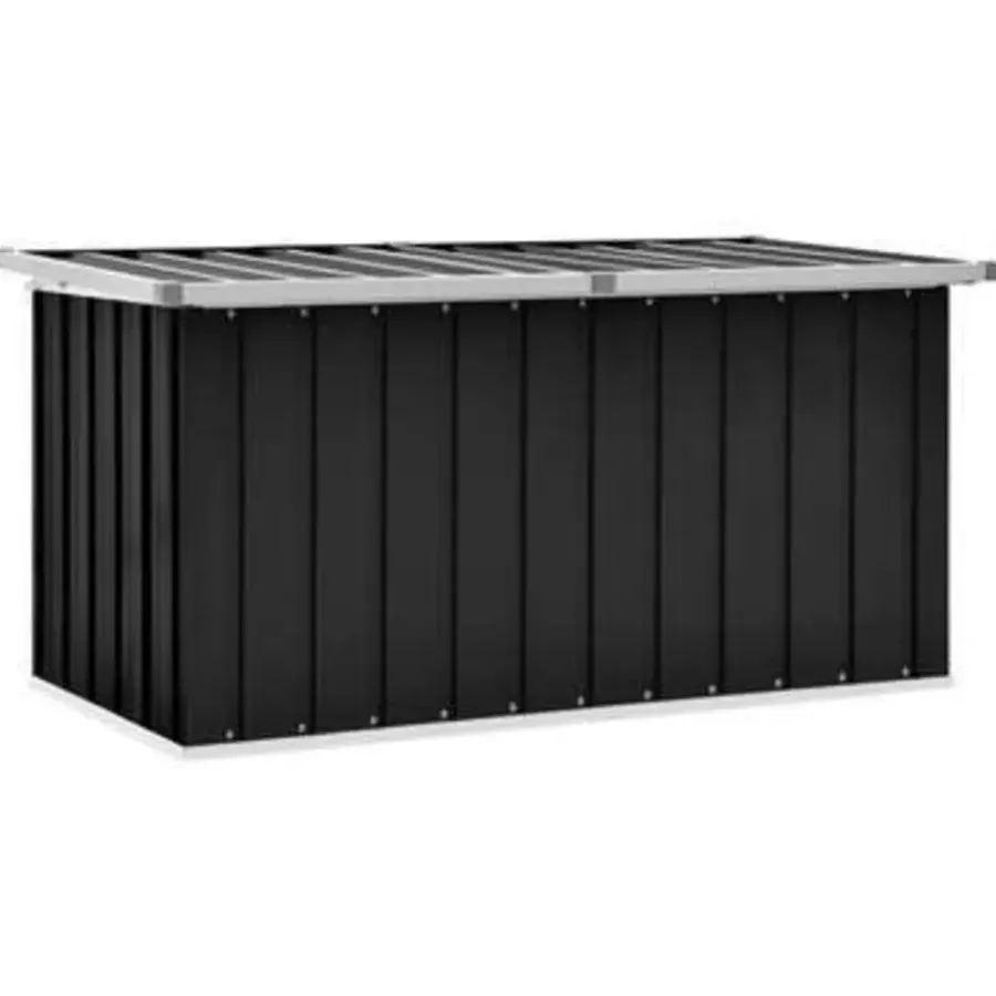 vidaXL - Opslagkist - Antraciet - Staal - 129 x 67 x 65 cm