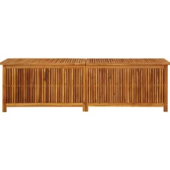 Kussenboxen-vidaXL - Opslagkist - Bruin - Acaciahout - 200 x 50 x 58 cm