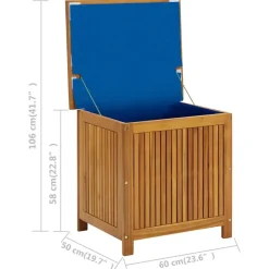 Kussenboxen-vidaXL - Opslagkist - Bruin - Hout - 60 x 50 x 58 cm