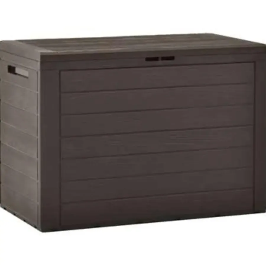 Kussenboxen-vidaXL - Opslagkist - Bruin - Polypropyleen