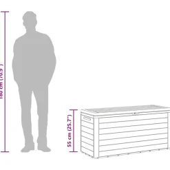Kussenboxen-vidaXL - Opslagkist - Bruin - Polypropyleen