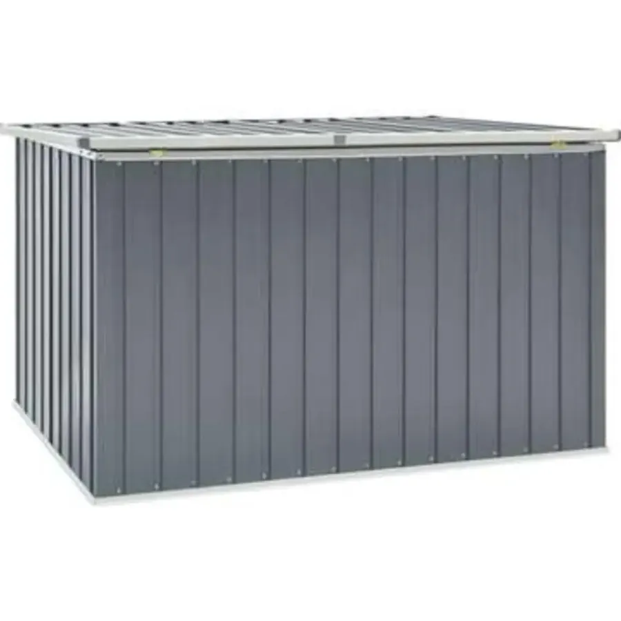 Kussenboxen-vidaXL - Opslagkist - Grijs - Staal - 171 x 99 x 93 cm