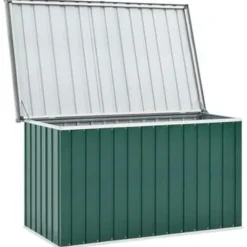 vidaXL - Opslagkist - Groen - Staal - 149 x 99 x 93 cm