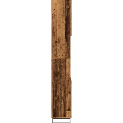 vidaXL - Oud hout Kolomkast met 2 deuren 2 vakken - Ijzer en hout - 30x30x190 cm