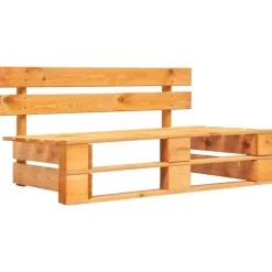 Palletbanken-vidaXL - Pallet Middenbank - Bruin - Grenenhout
