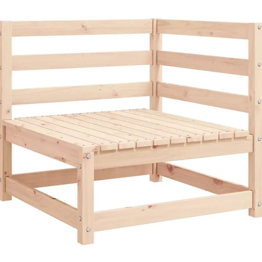 vidaXL - Palletbank - Antraciet - Grenenhout