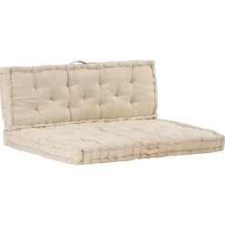 Palletkussens-vidaXL - Palletkussen - Beige - Katoen