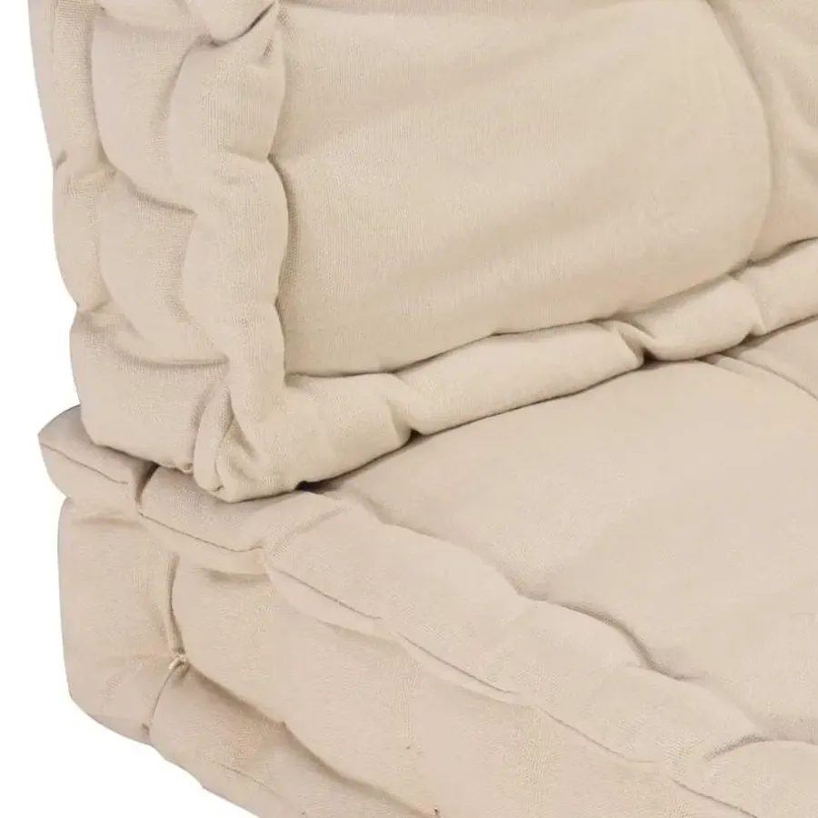 Palletkussens-vidaXL - Palletkussen - Beige - Katoen