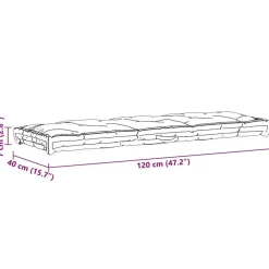 Palletkussens-vidaXL - Palletkussen - Beige - Katoen