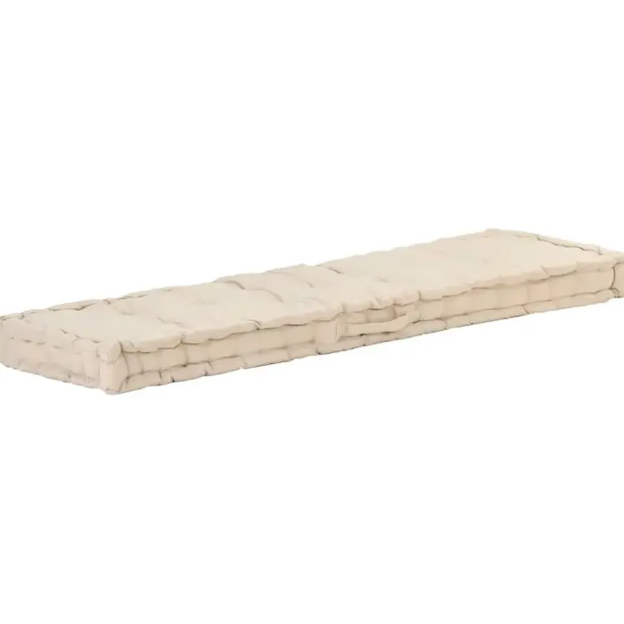 Palletkussens-vidaXL - Palletkussen - Beige - Katoen