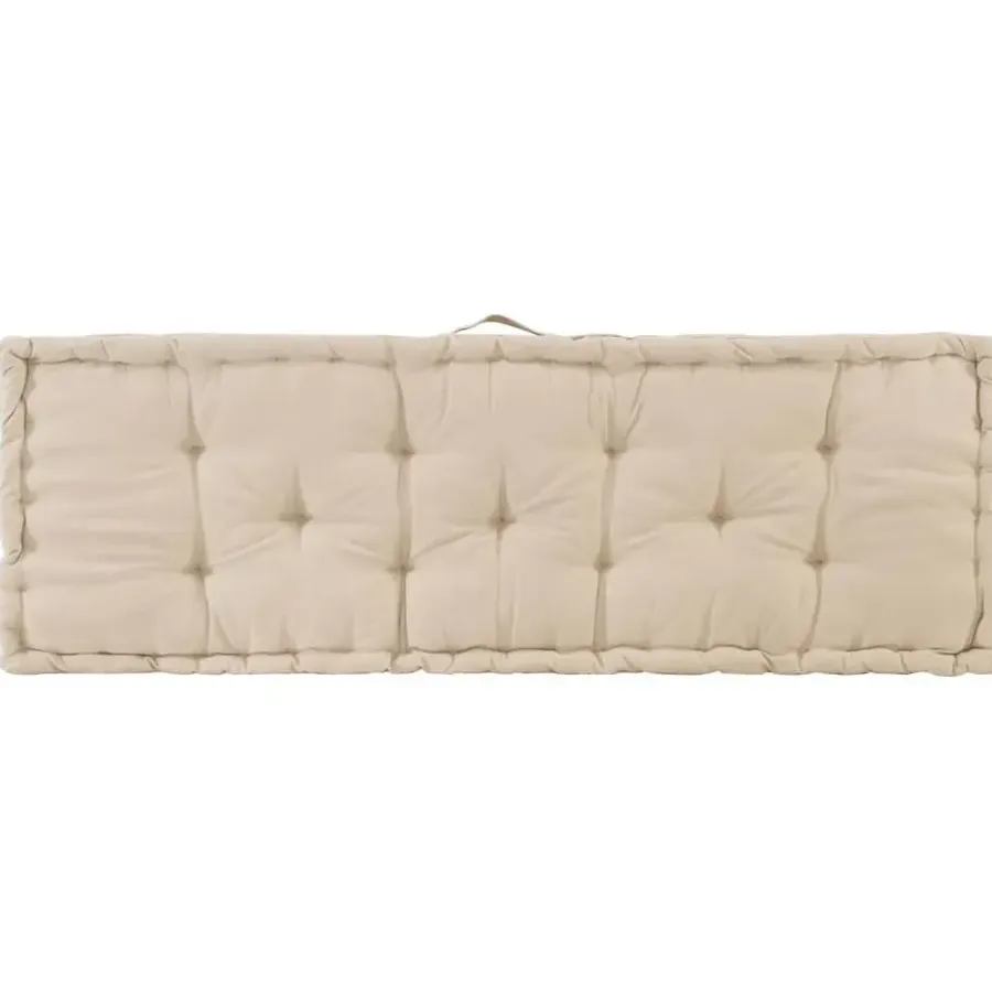 Palletkussens-vidaXL - Palletkussen - Beige - Katoen