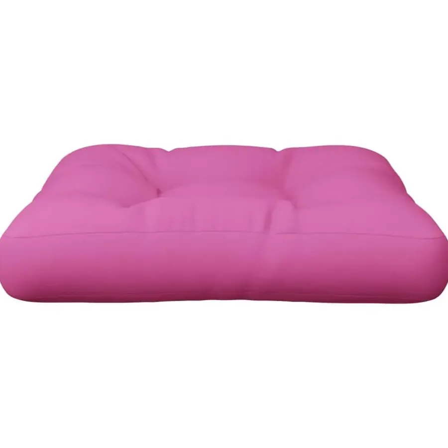 Palletkussens-vidaXL - Palletkussen - Roze - Stof - 60 x 60 x 12 cm