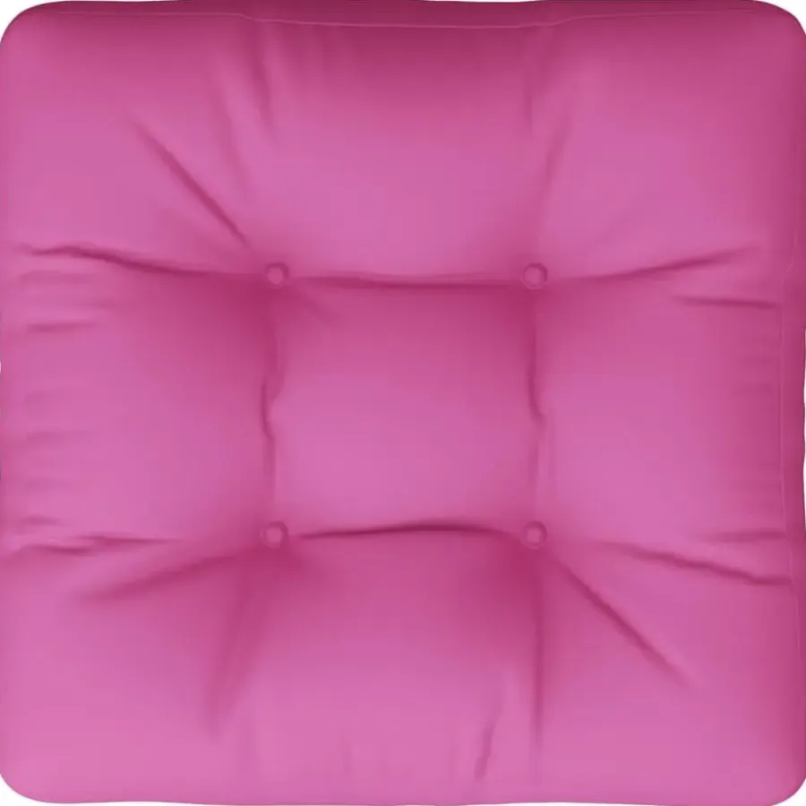 Palletkussens-vidaXL - Palletkussen - Roze - Stof - 60 x 60 x 12 cm