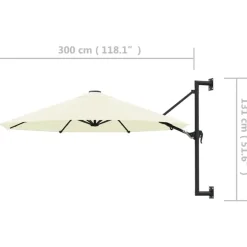 Parasols-vidaXL - Parasol - Beige