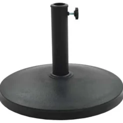 vidaXL - Parasolvoet - Zwart - Polyresin