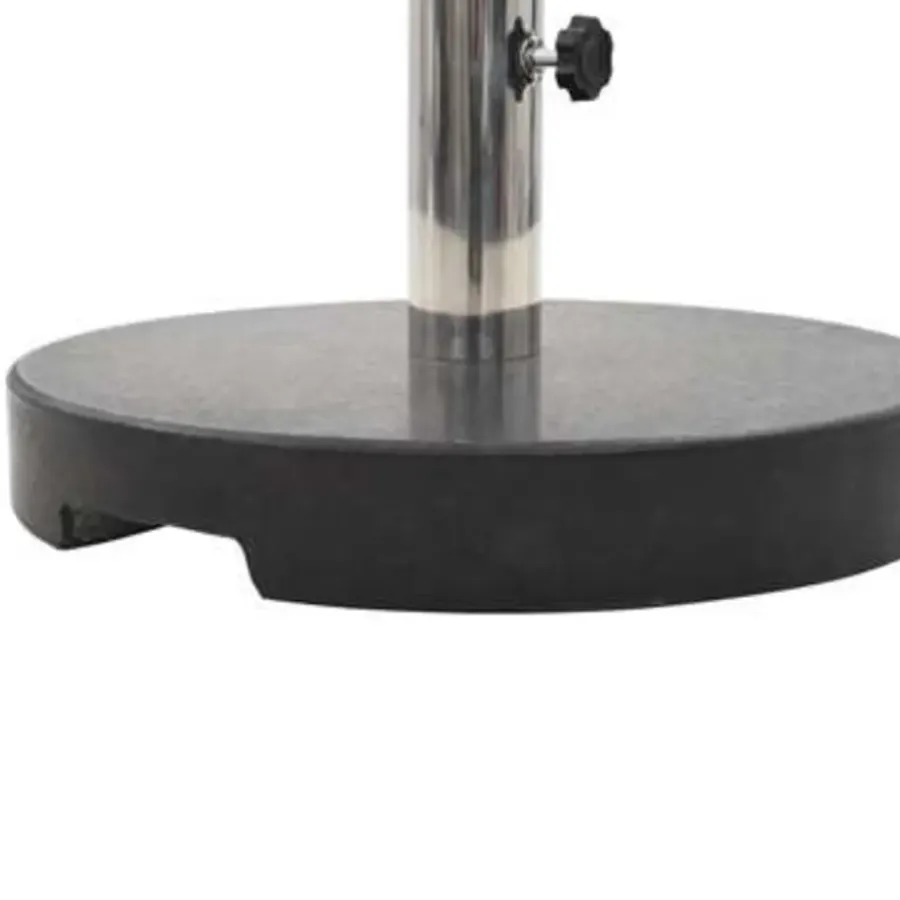 Parasolvoeten-vidaXL - Parasolvoet - Zwart - Graniet