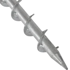 vidaXL - Parasolvoet grondanker - Zilver - Staal