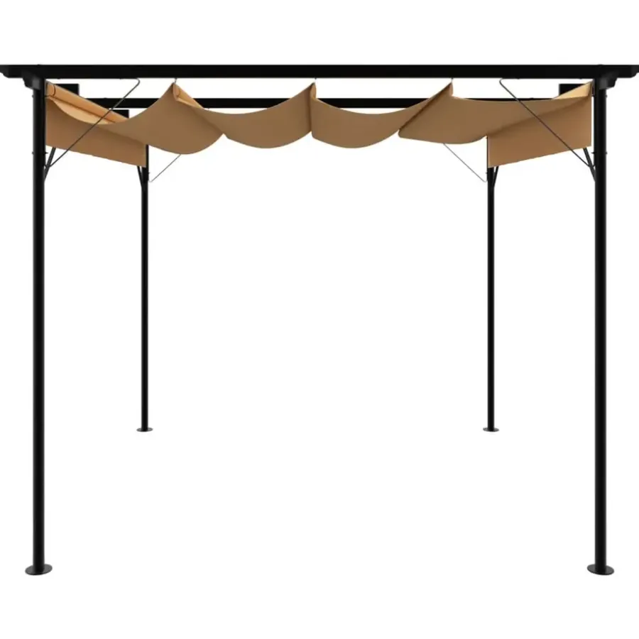 vidaXL - Pergola - Taupe - Staal