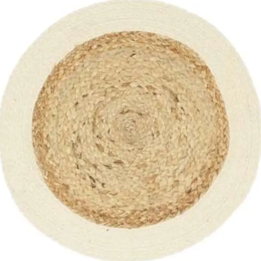 vidaXL - Placemat - Bruin - Katoen - 6 stuks