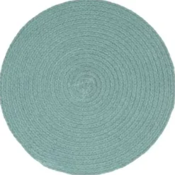 vidaXL - Placemat - Groen - Katoen - 4 stuks