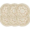 Placemats-vidaXL - Placemat - Wit - Jute - 6 stuks