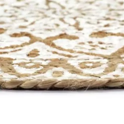 Placemats-vidaXL - Placemat - Wit - Jute - 6 stuks