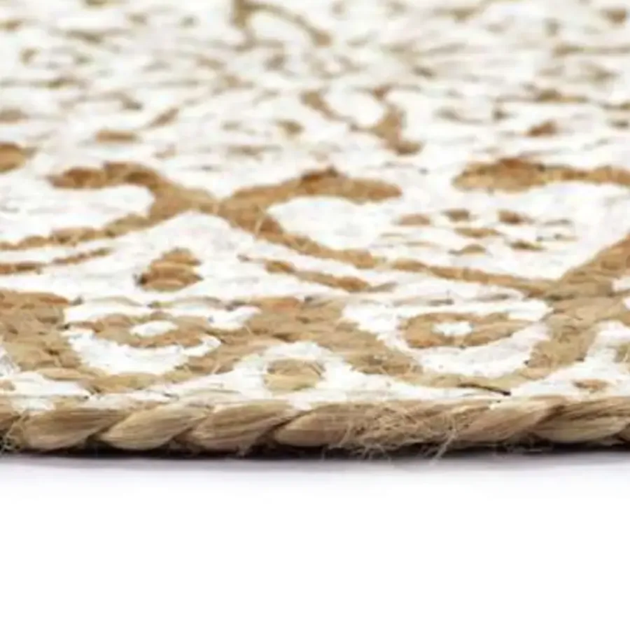 Placemats-vidaXL - Placemat - Wit - Jute - 6 stuks