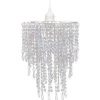 vidaXL - Plafondlamp - Transparent - Staal - 22.5 x 30.5 cm
