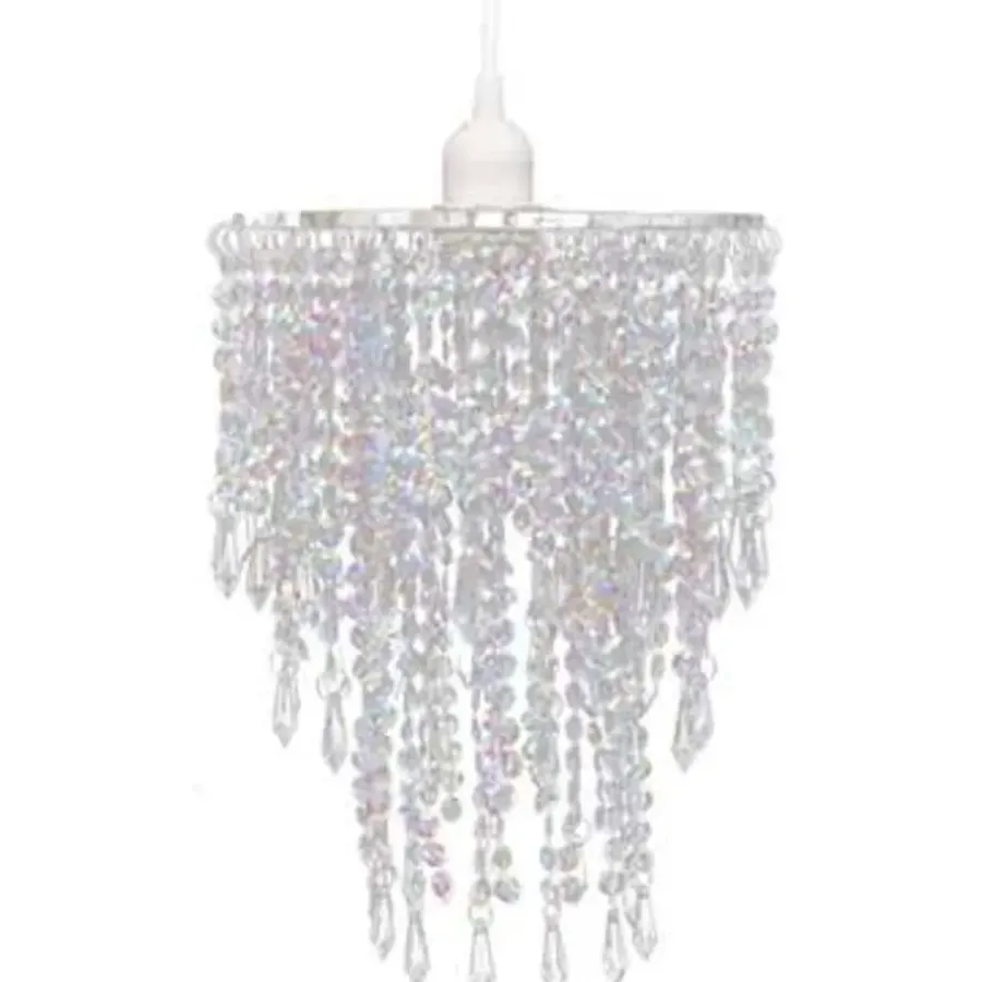 vidaXL - Plafondlamp - Transparent - Staal - 22.5 x 30.5 cm