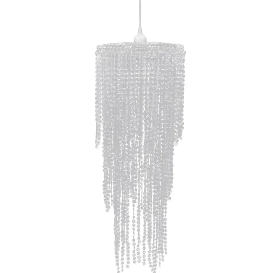 Kroonluchters-vidaXL - Plafondlamp - Transparent - Staal - 26 x 70 cm