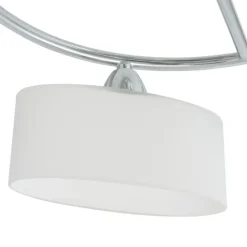 Plafondlampen-vidaXL - Plafondlamp - Wit - Glas