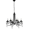 vidaXL - Plafondlamp - Zwart - Metaal - 55.5 x 46 cm