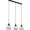 vidaXL - Plafondlamp - Zwart - Metaal