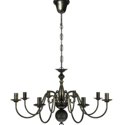 vidaXL - Plafondlamp - Zwart - Metaal - 80 x 45 cm