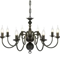 vidaXL - Plafondlamp - Zwart - Metaal - 80 x 45 cm