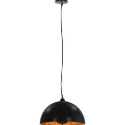 vidaXL - Plafondlamp - Zwart - Metaal - 40 cm - 2 stuks